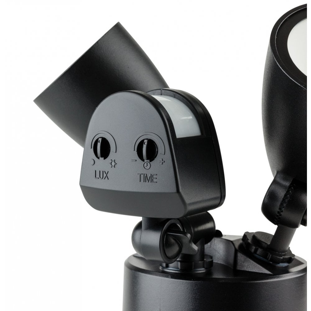 Security LED Contemporary Outdoor PIR Light In Black Finish 2836BK