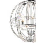 Aidan 3 Light Ceiling Chandelier In Polished Chrome Finish And Glass Detail LA3713710-Q
