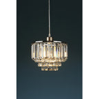 Vienna 1 Light Non-Electric Ceiling Shade In Polished Chrome Finish And Crystal Glass LA3727732-Q