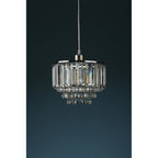 Vienna 1 Light Non-Electric Ceiling Shade In Polished Chrome Finish And Crystal Glass LA3727732-Q