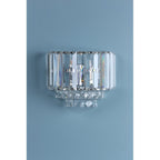 Vienna 1 Light Wall Light In Polished Chrome Finish And Crystal Glass LA3727746-Q