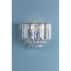 Vienna 1 Light Wall Light In Polished Chrome Finish And Crystal Glass LA3727746-Q