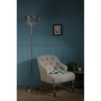 Vienna 3 Light Floor Lamp In Polished Chrome Finish And Crystal Glass LA3603227-Q