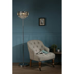 Vienna 3 Light Floor Lamp In Polished Chrome Finish And Crystal Glass LA3603227-Q