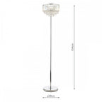 Vienna 3 Light Floor Lamp In Polished Chrome Finish And Crystal Glass LA3603227-Q