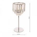 Vienna 1 Light Table Lamp In Polished Chrome Finish And Crystal Glass LA3569659-Q