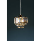 Vienna Non-Electric Ceiling Shade In Antique Brass Finish And Crystal Glass LA3727733-Q