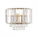 Vienna Wall Light In Antique Brass Finish And Crystal Glass LA3727747-Q