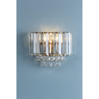 Vienna Wall Light In Antique Brass Finish And Crystal Glass LA3727747-Q