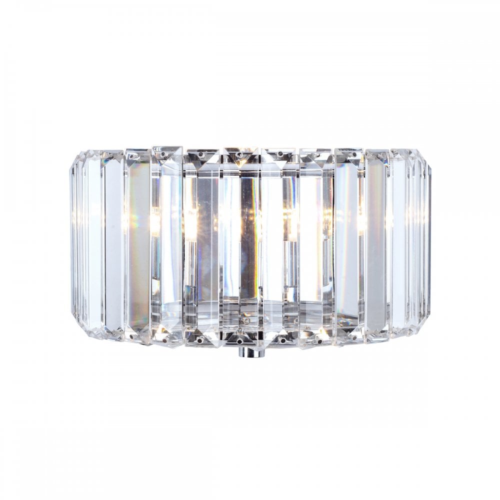 Fernhurst Wall Light In Polished Chrome Finish And Crystal Glass LA3727739-Q