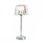 Capri Small Table Lamp In Polished Chrome Finish And Crystal Glass LA3437199-Q