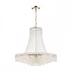 Enid Grand Ceiling Chandelier In Polished Nickel Finish And Crystal Glass LA3718230-Q