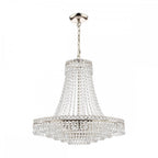 Enid Grand Ceiling Chandelier In Polished Nickel Finish And Crystal Glass LA3718230-Q