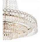 Enid Grand Ceiling Chandelier In Polished Nickel Finish And Crystal Glass LA3718230-Q