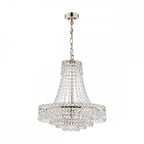 Enid Ceiling Chandelier In Polished Nickel Finish And Crystal Glass LA3691119-Q