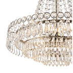 Enid Ceiling Chandelier In Polished Nickel Finish And Crystal Glass LA3691119-Q