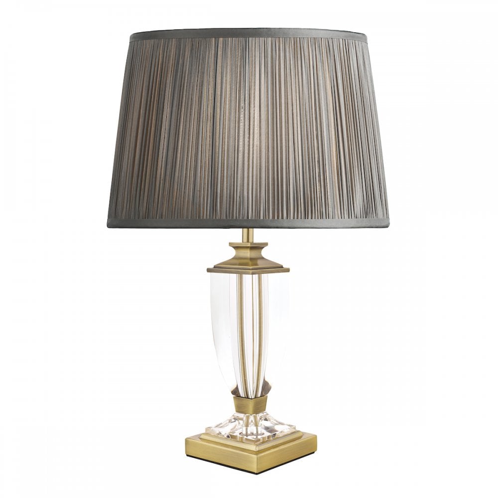 Carson Crystal Table Lamp Base In Antique Brass Finish 30 cm LA3688771-Q