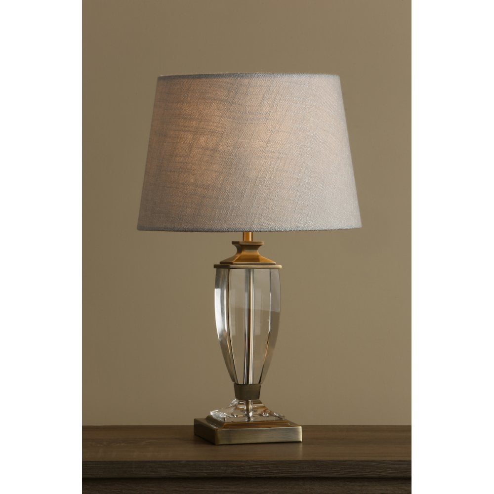 Carson Crystal Table Lamp Base In Antique Brass Finish 30 cm LA3688771-Q