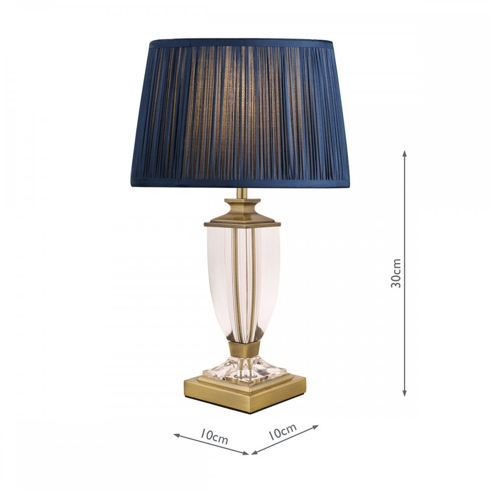 Carson Crystal Table Lamp Base In Antique Brass Finish 30 cm LA3688771-Q