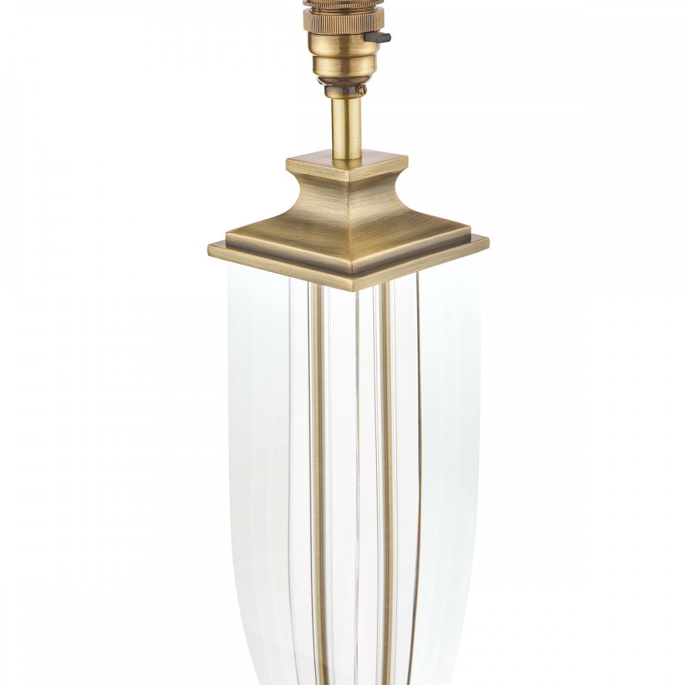 Carson Crystal Table Lamp Base In Antique Brass Finish 47 cm LA3599058-Q