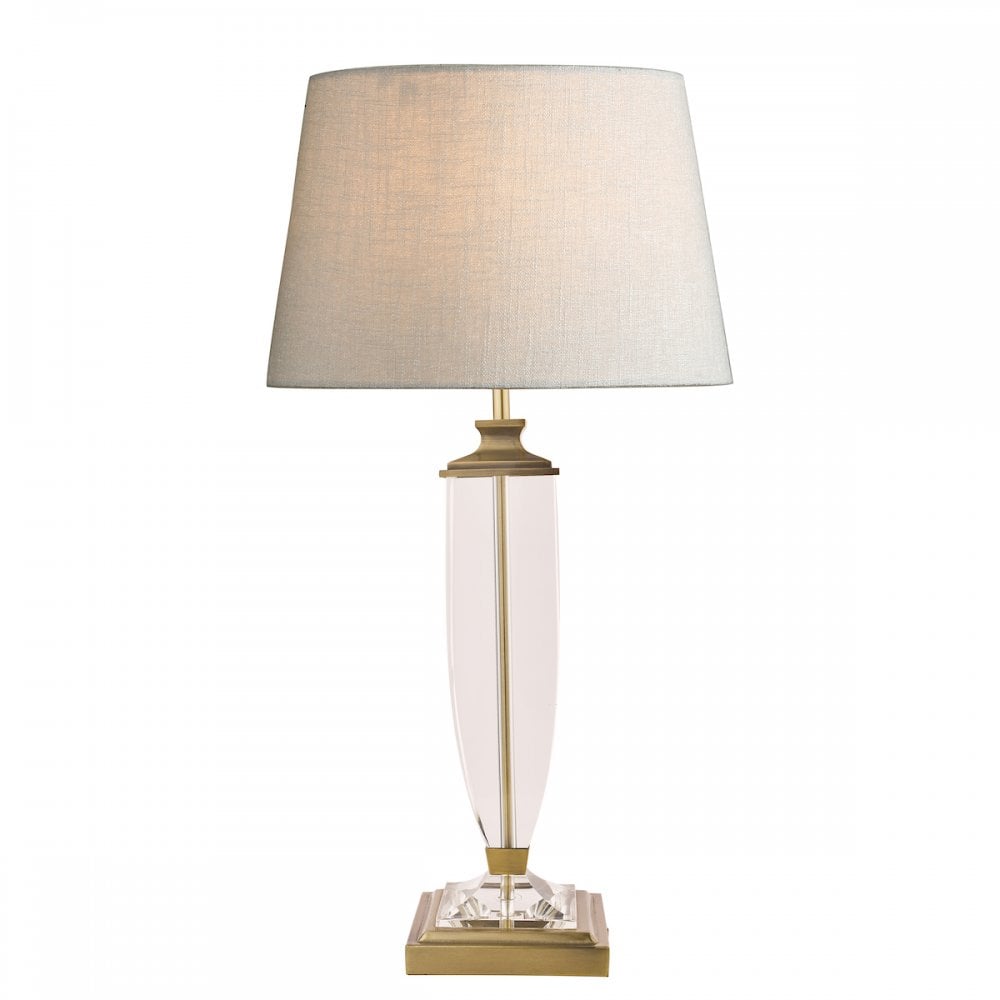 Carson Crystal Table Lamp Base In Antique Brass Finish 47 cm LA3599058-Q