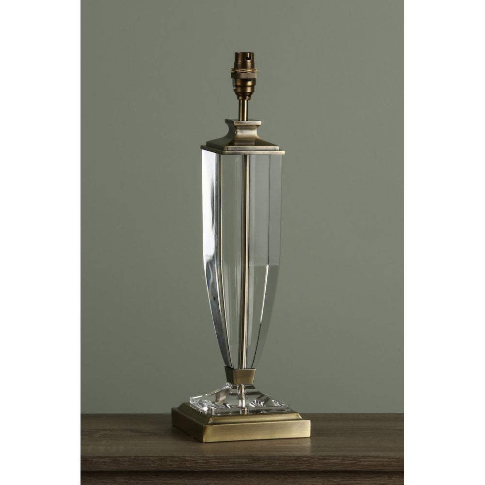 Carson Crystal Table Lamp Base In Antique Brass Finish 47 cm LA3599058-Q