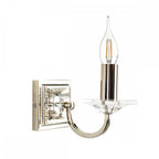Carson Crystal 1 Light Wall Light In Polished Nickel Finish LA3727751-Q