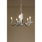 Carson Crystal 5 Light Chandelier In Polished Nickel Finish LA3603223-Q