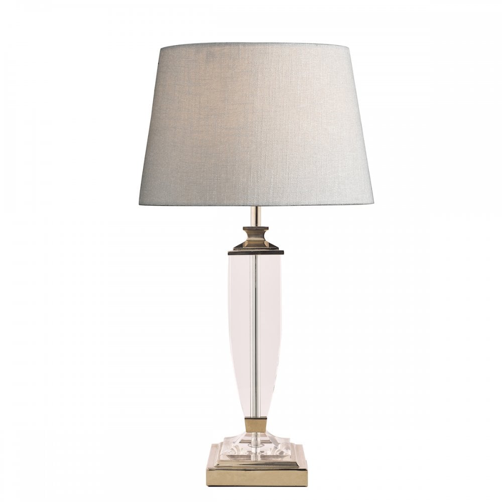 Carson Crystal Table Lamp Base In Polished Nickel Finish 37 cm LA3582661-Q
