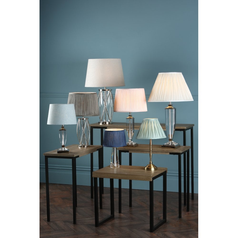 Carson Crystal Table Lamp Base In Polished Nickel Finish 37 cm LA3582661-Q