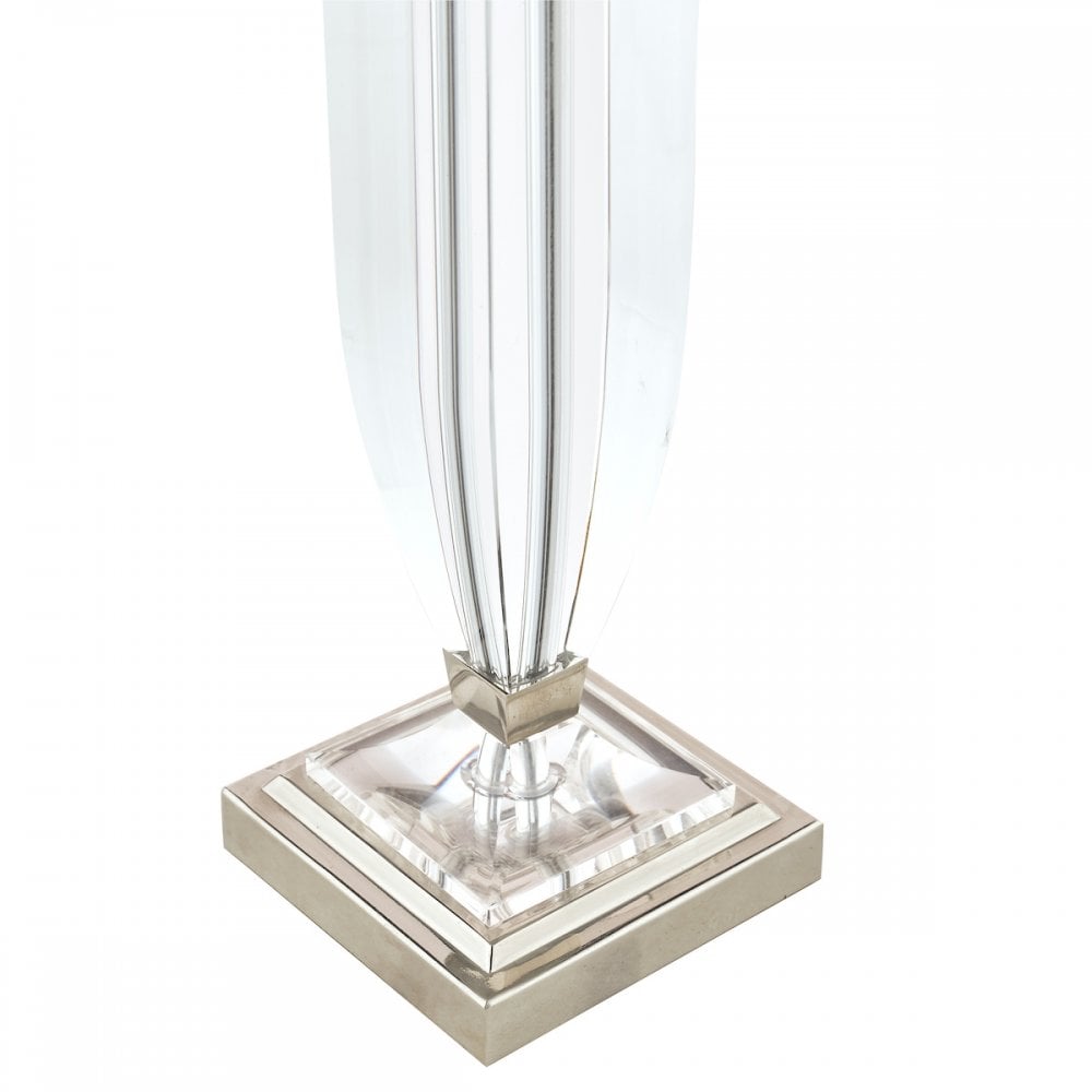 Carson Crystal Table Lamp Base In Polished Nickel Finish 37 cm LA3582661-Q