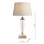 Carson Crystal Table Lamp Base In Polished Nickel Finish 37 cm LA3582661-Q