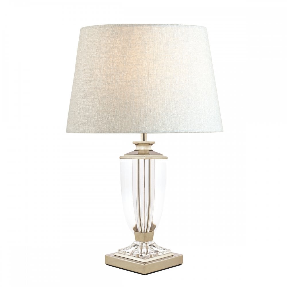Carson Crystal Table Lamp Base In Polished Nickel Finish 30 cm LA3688772-Q
