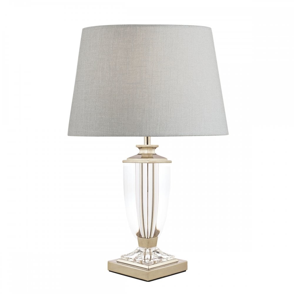 Carson Crystal Table Lamp Base In Polished Nickel Finish 30 cm LA3688772-Q