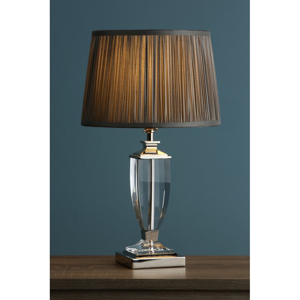 Carson Crystal Table Lamp Base In Polished Nickel Finish 30 cm LA3688772-Q