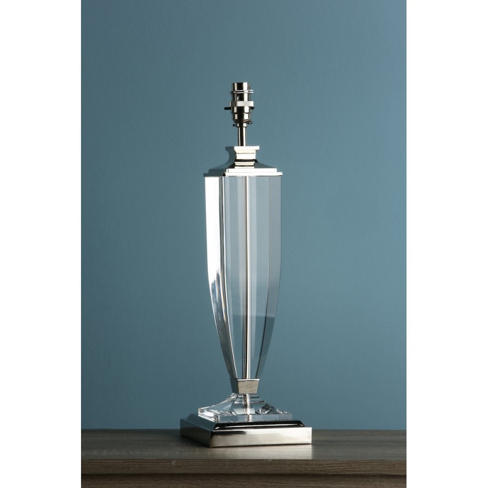 Carson Crystal Table Lamp Base In Polished Nickel Finish 47 cm LA3627557-Q