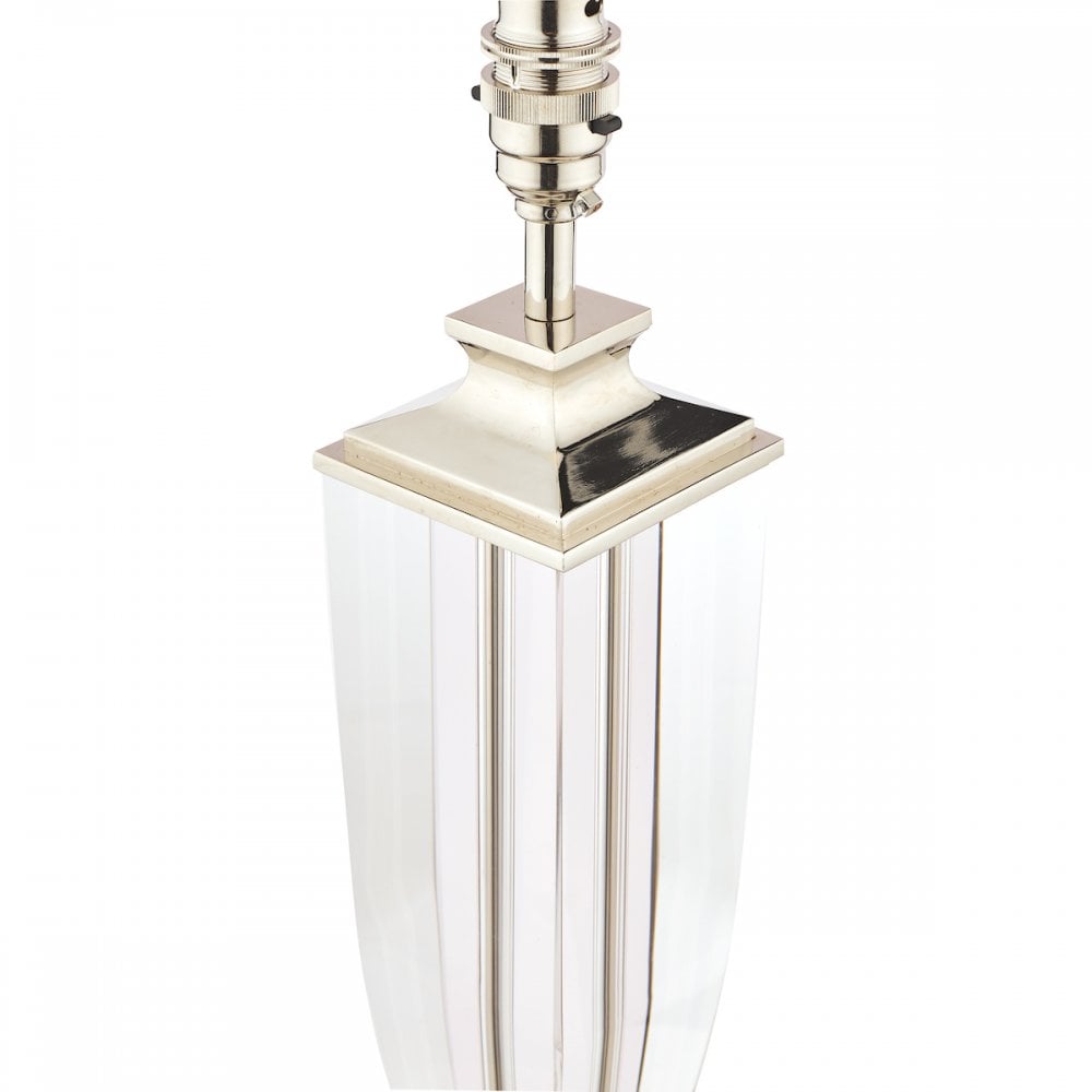 Carson Crystal Table Lamp Base In Polished Nickel Finish 47 cm LA3627557-Q