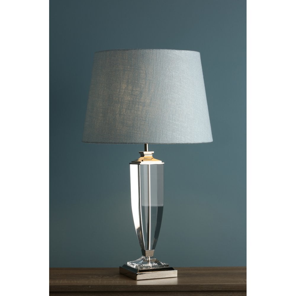 Carson Crystal Table Lamp Base In Polished Nickel Finish 47 cm LA3627557-Q