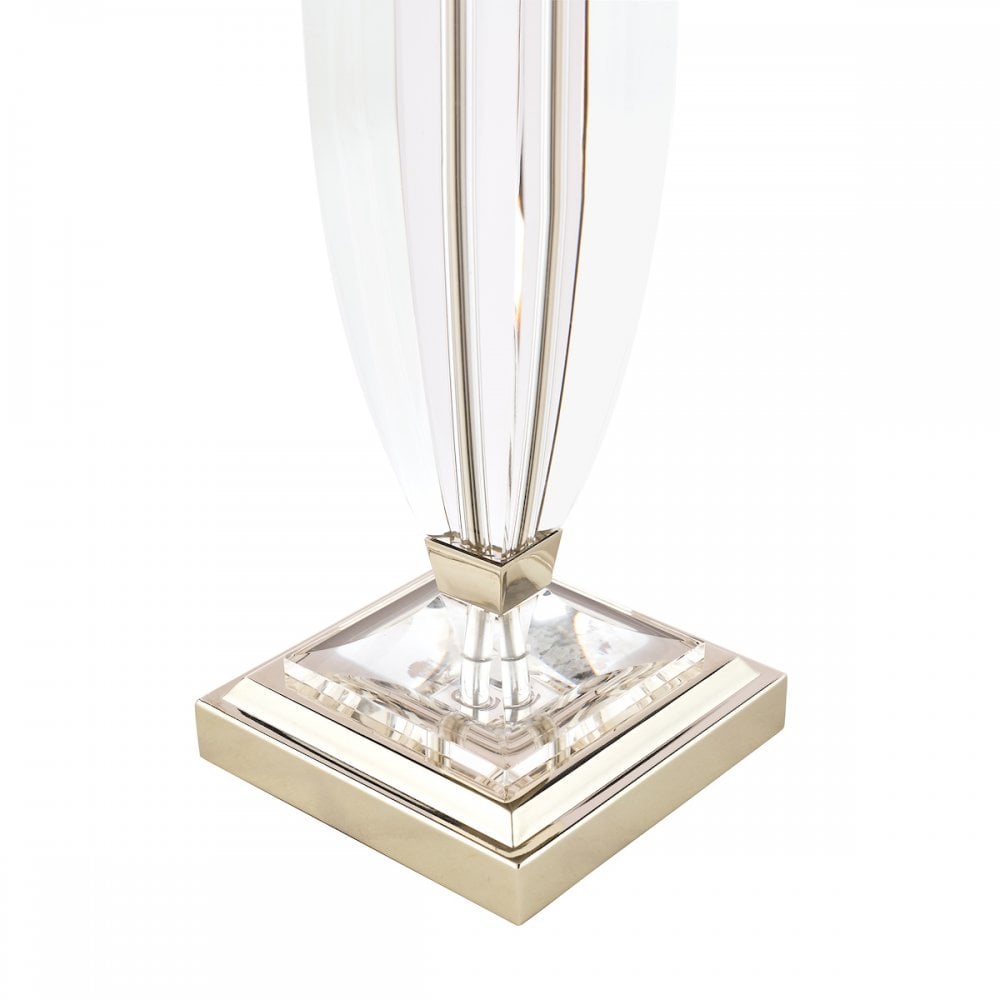 Carson Crystal Table Lamp Base In Polished Nickel Finish 47 cm LA3627557-Q