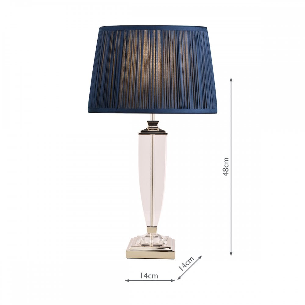 Carson Crystal Table Lamp Base In Polished Nickel Finish 47 cm LA3627557-Q