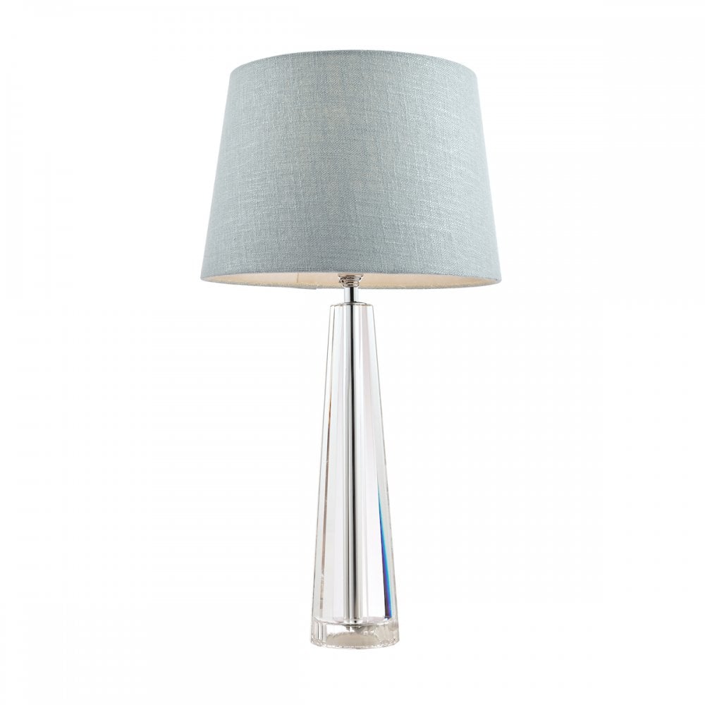 Blake Cut Glass Crystal Obelisk Table Lamp Base In Chrome 38 cm LA3452193-Q
