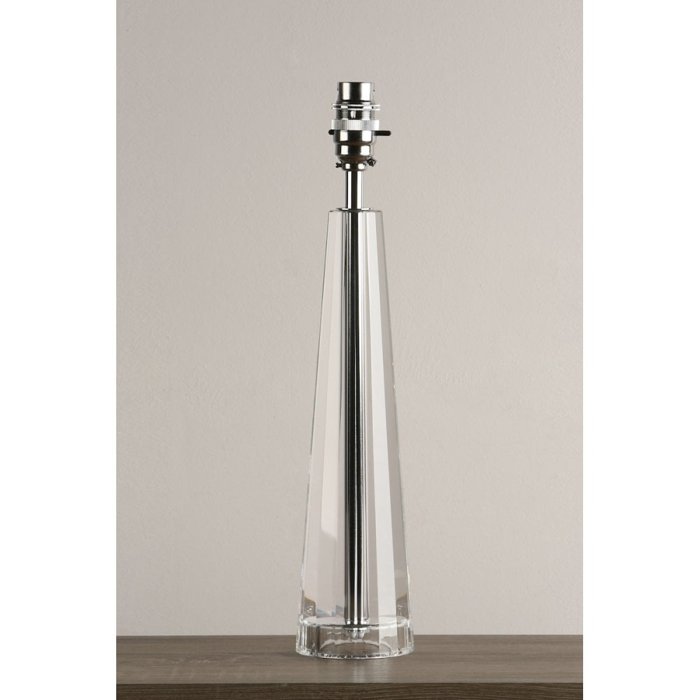 Blake Cut Glass Crystal Obelisk Table Lamp Base In Chrome 38 cm LA3452193-Q