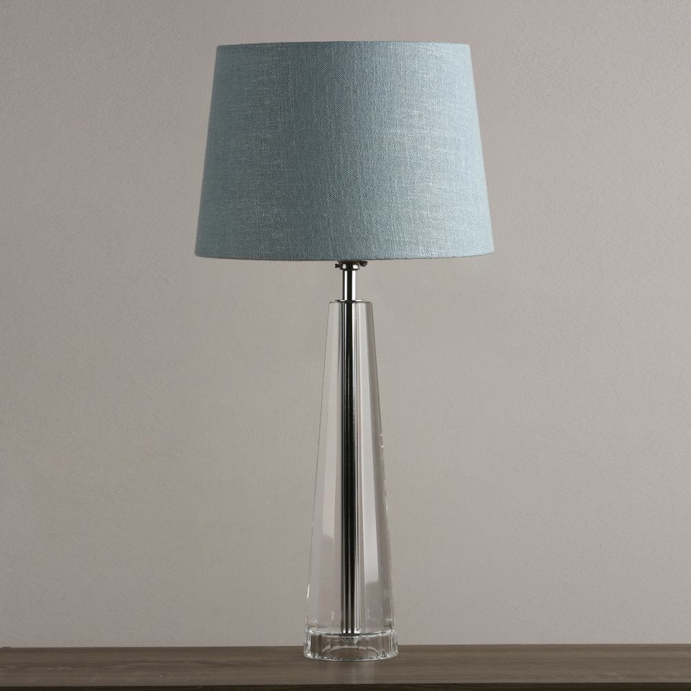 Blake Cut Glass Crystal Obelisk Table Lamp Base In Chrome 38 cm LA3452193-Q