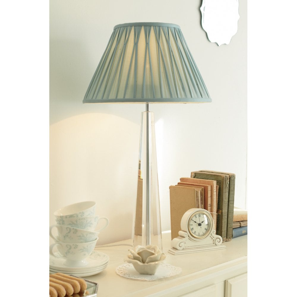 Blake Cut Glass Crystal Obelisk Table Lamp Base In Chrome 38 cm LA3452193-Q