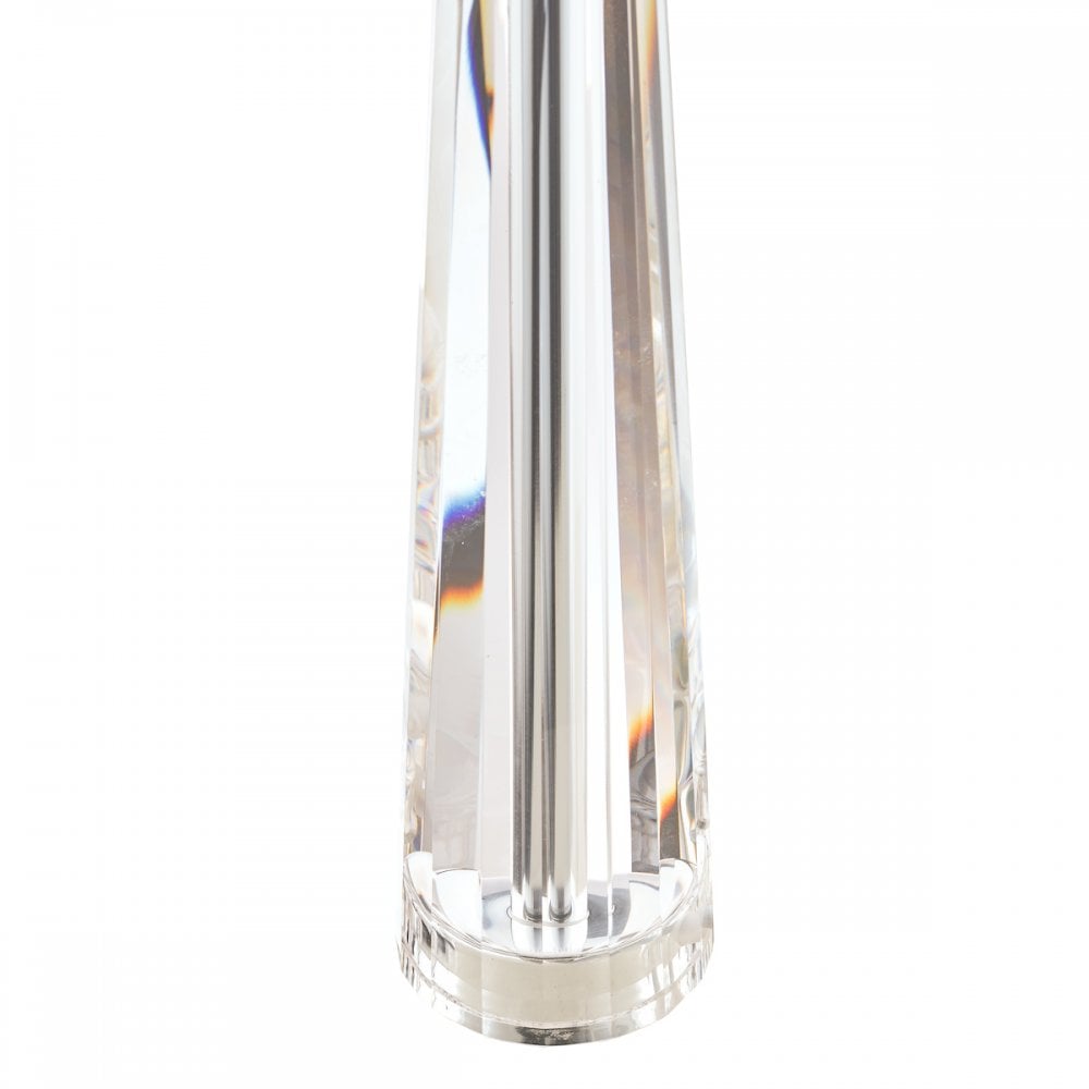 Blake Cut Glass Crystal Obelisk Table Lamp Base In Chrome 38 cm LA3452193-Q