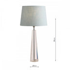 Blake Cut Glass Crystal Obelisk Table Lamp Base In Chrome 38 cm LA3452193-Q