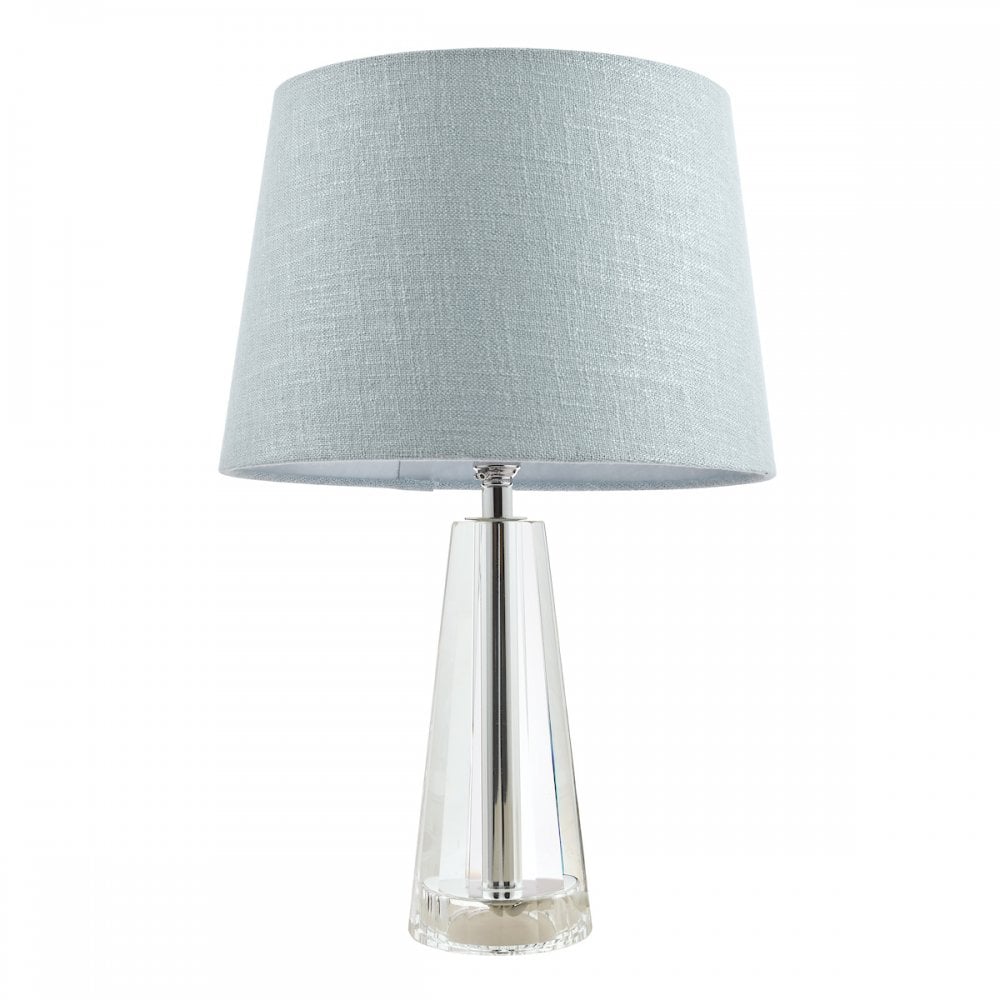 Blake Cut Glass Crystal Obelisk Table Lamp Base In Chrome 25 cm LA3534520-Q