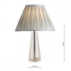 Blake Cut Glass Crystal Obelisk Table Lamp Base In Chrome 25 cm LA3534520-Q