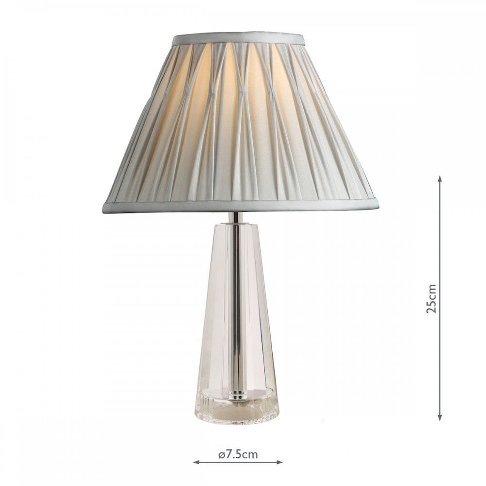 Blake Cut Glass Crystal Obelisk Table Lamp Base In Chrome 25 cm LA3534520-Q