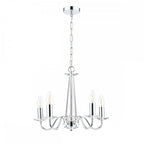 Blake Cut Glass 5 Light Crystal Chandelier In Chrome Finish LA3702763-Q